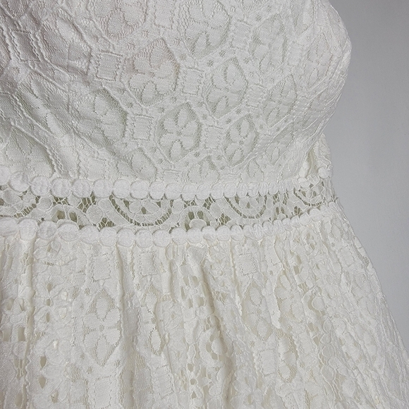 Lilly Pulitzer White Strapless Lace Dress - Picture 9 of 12